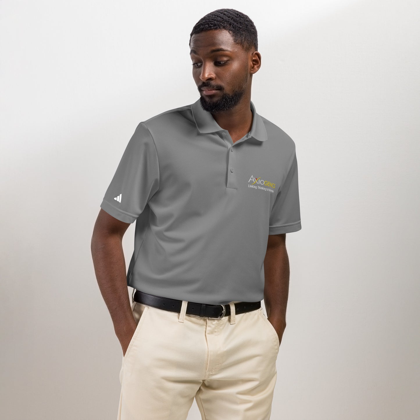 Adidas Sport Polo with Logo and Tagline