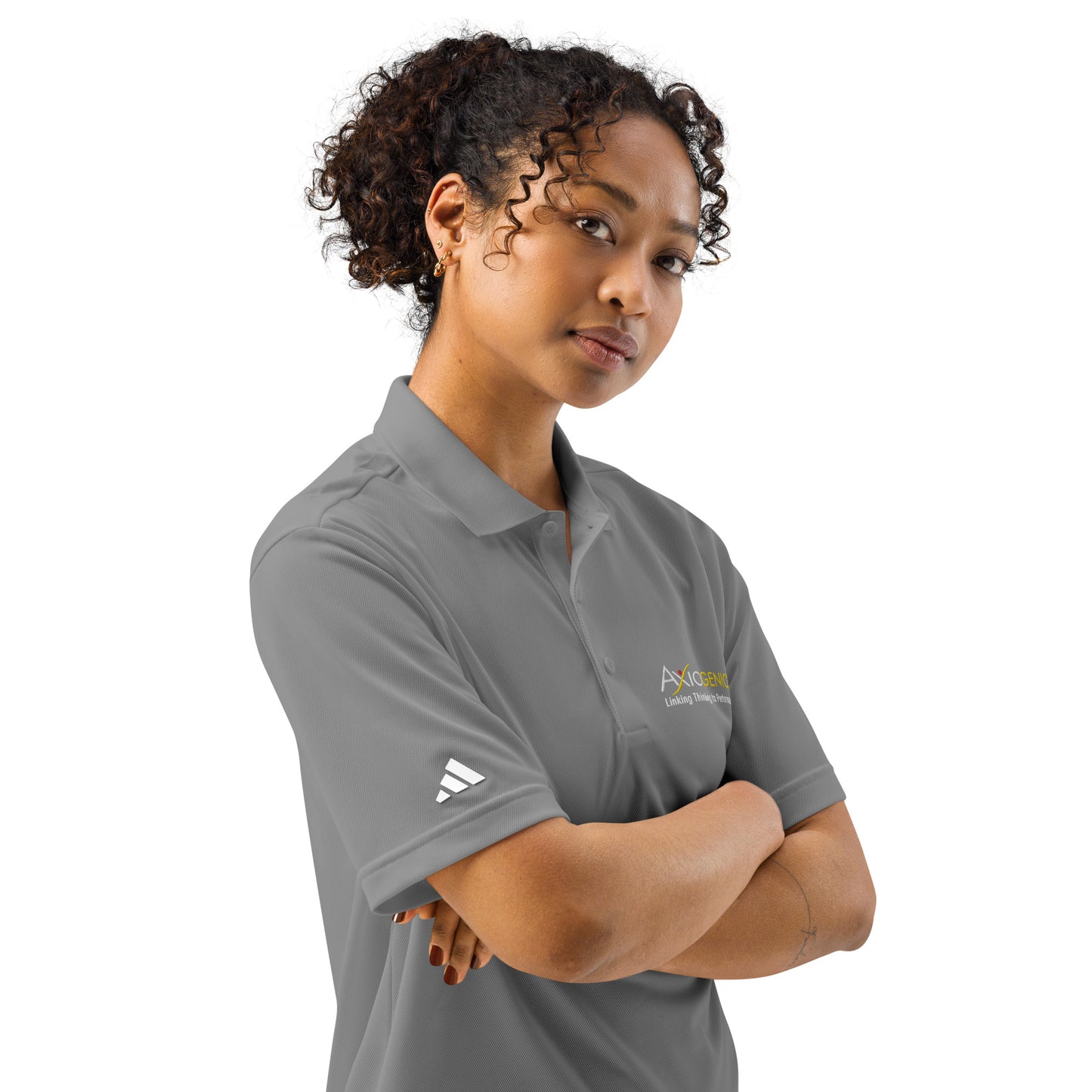 Adidas Sport Polo with Logo and Tagline