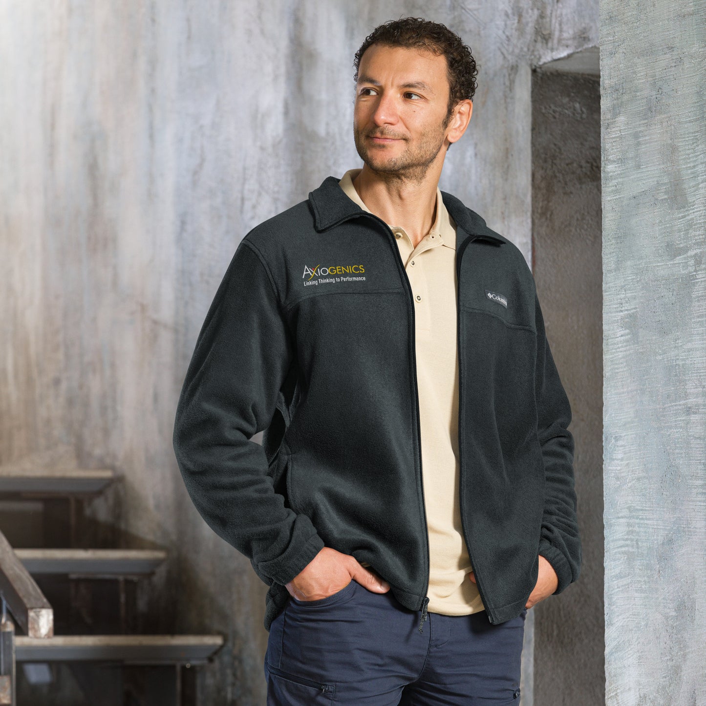 Unisex Columbia Fleece Jacket with Logo & Tagline