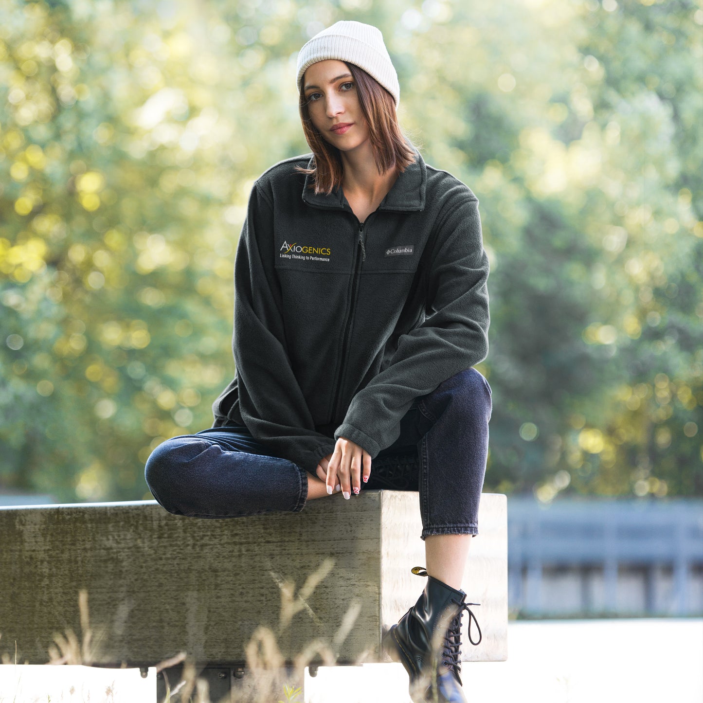 Unisex Columbia Fleece Jacket with Logo & Tagline