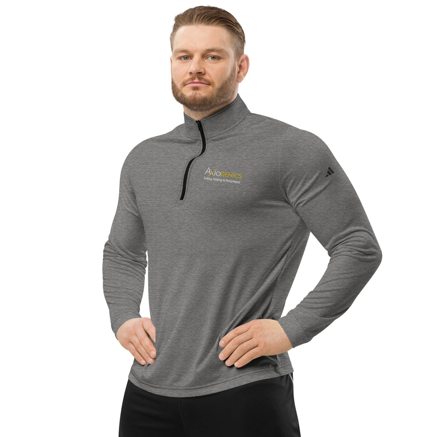 Quarter Zip Pullover with Embroidered Partner Logo on Front