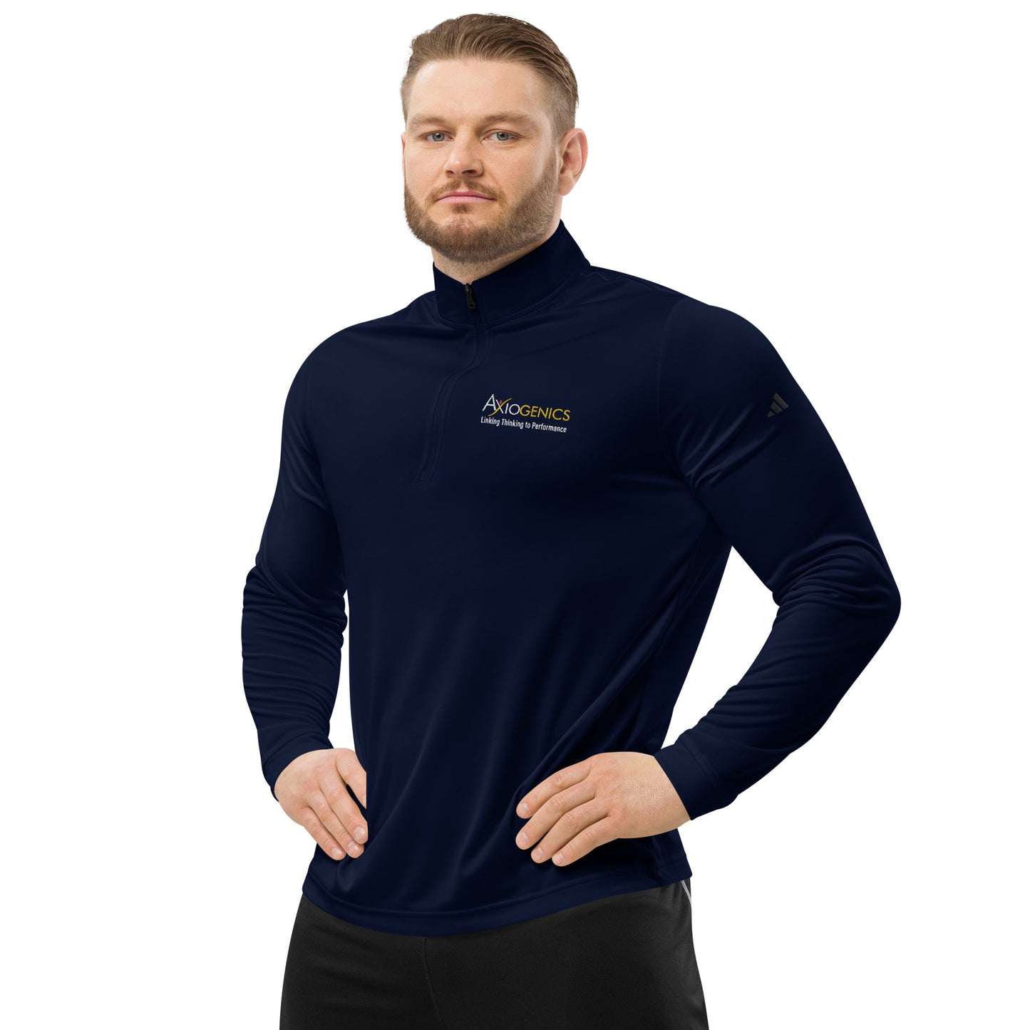 Quarter Zip Pullover with Embroidered Partner Logo on Front