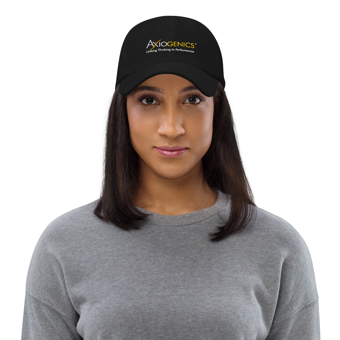 Hat (Dark Colors) with Axiogenics Logo and Tagline