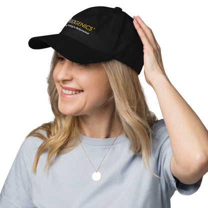 Hat (Dark Colors) with Axiogenics Logo and Tagline