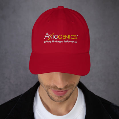 Hat (Dark Colors) with Axiogenics Logo and Tagline