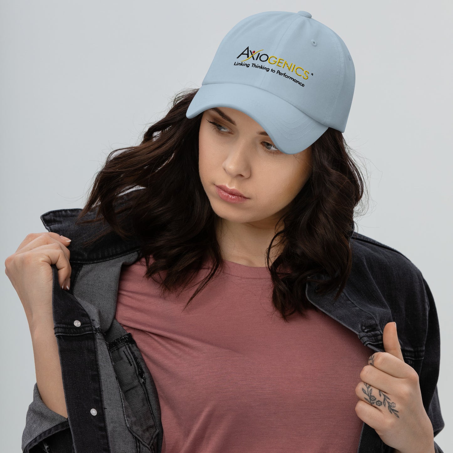 Hat (Light Colored) with Axiogenics Logo and Tagline