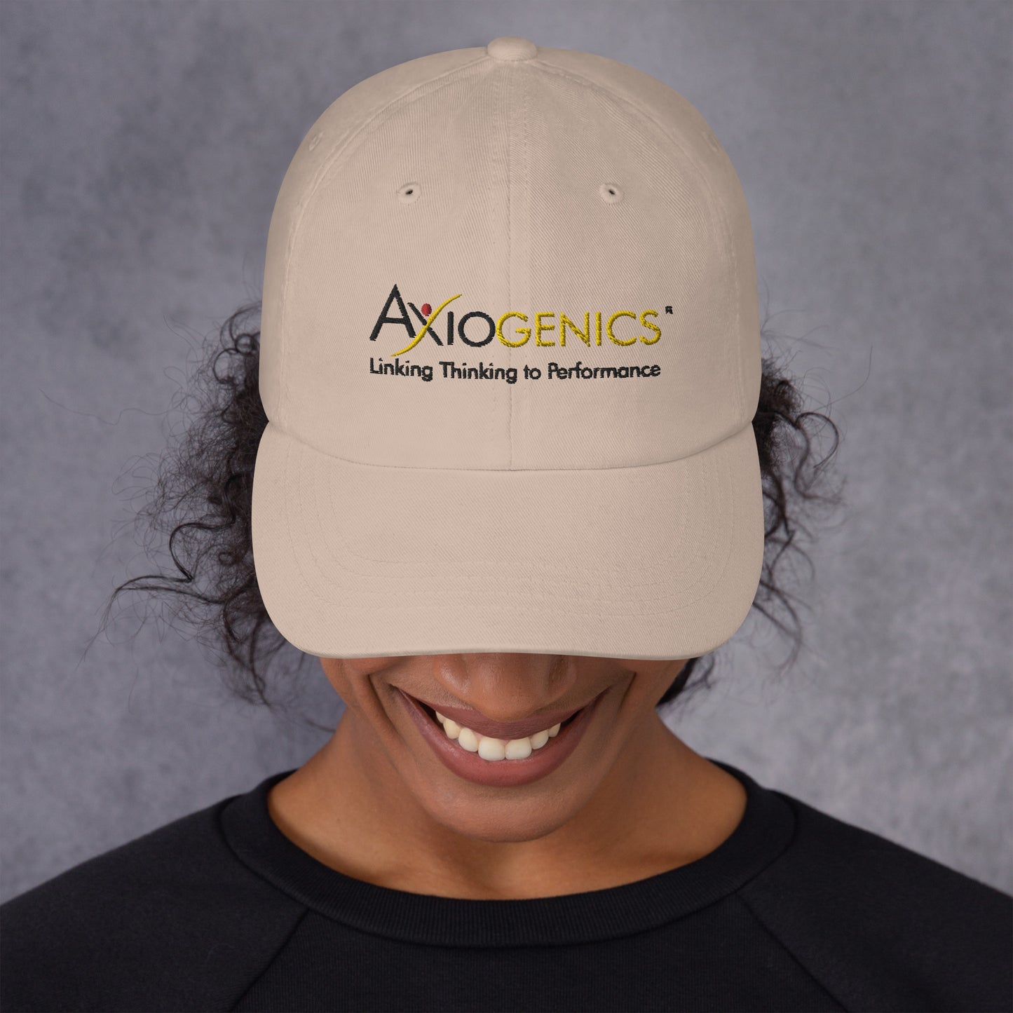 Hat (Light Colored) with Axiogenics Logo and Tagline