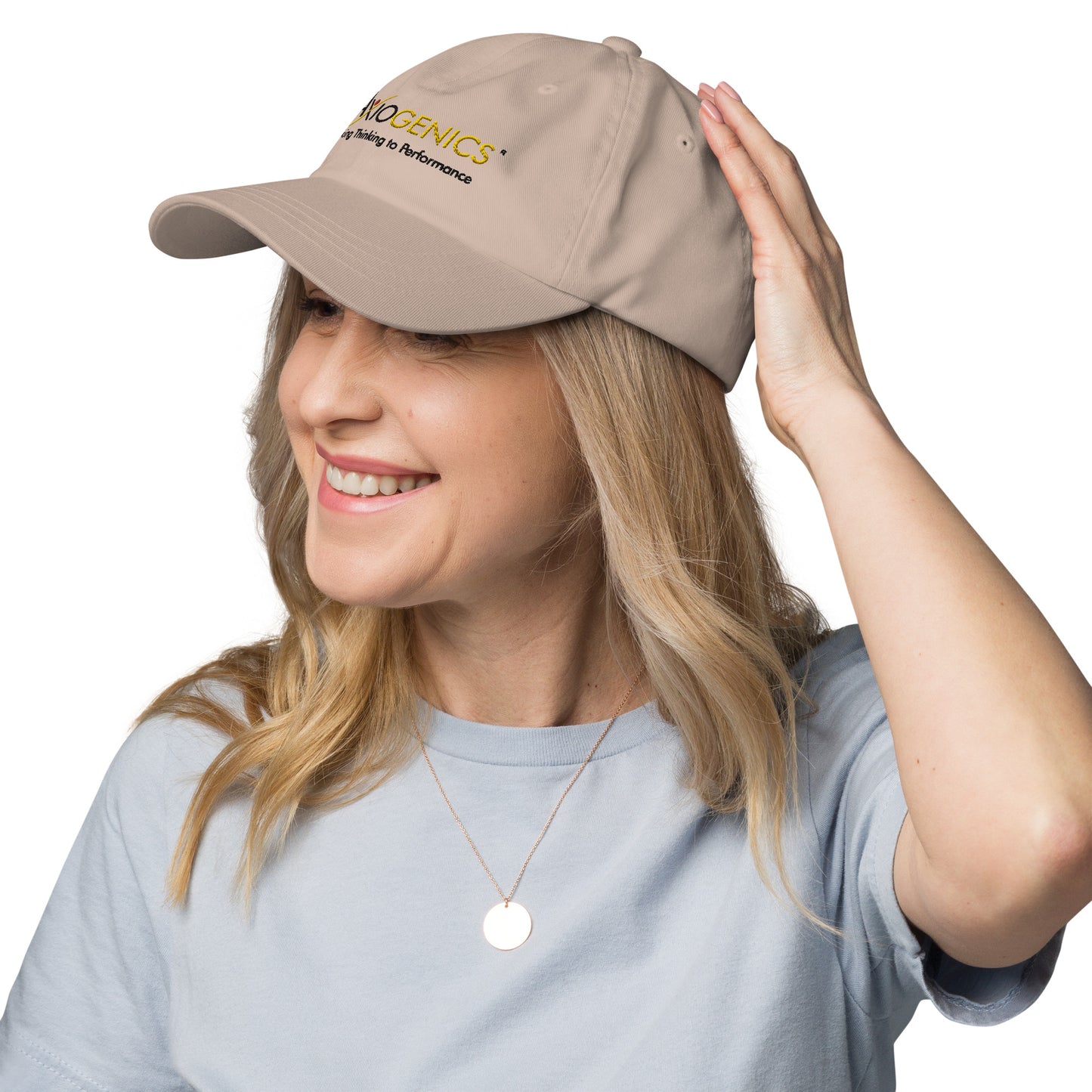 Hat (Light Colored) with Axiogenics Logo and Tagline