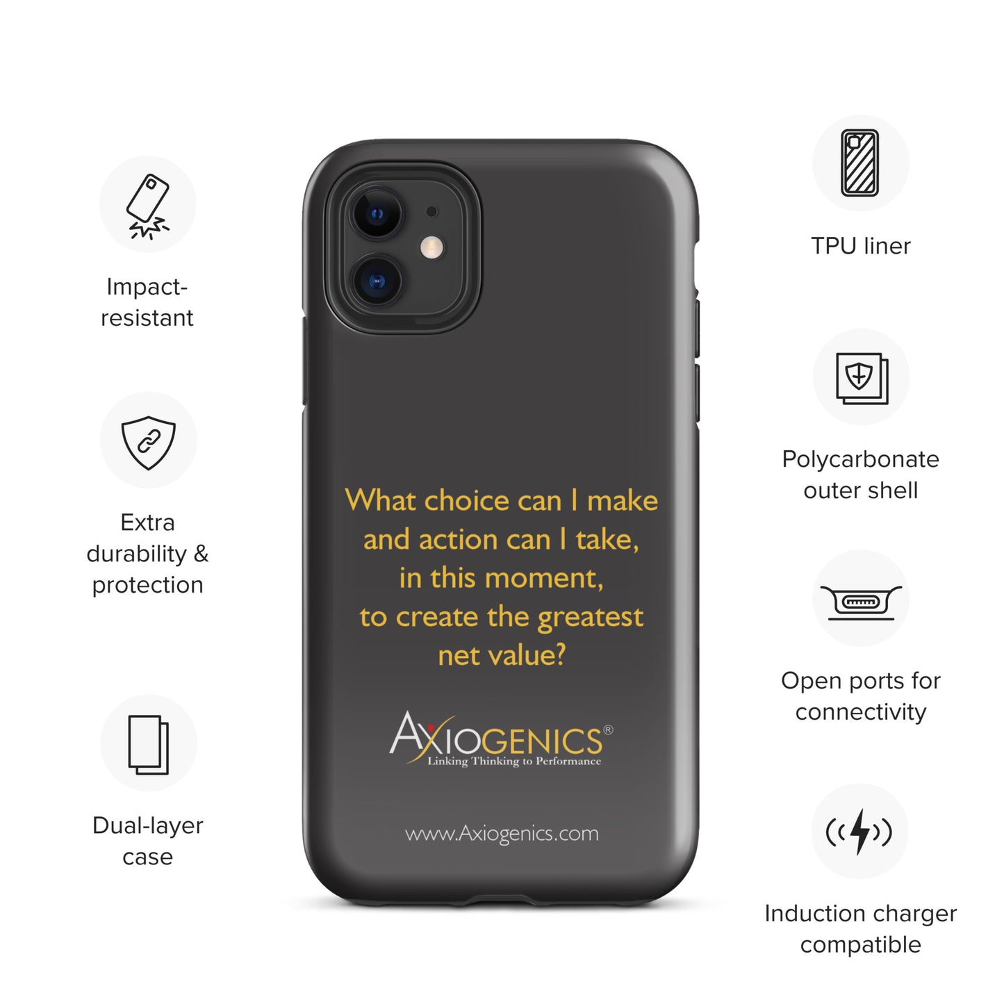 Tough Case for iPhone® w/ The Central Question