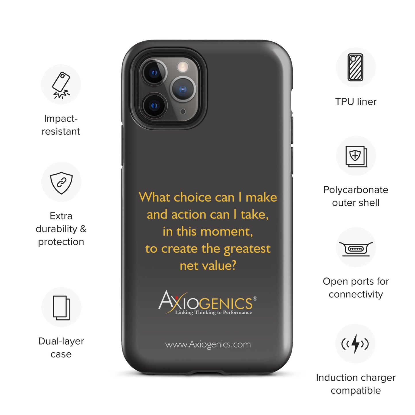 Tough Case for iPhone® w/ The Central Question