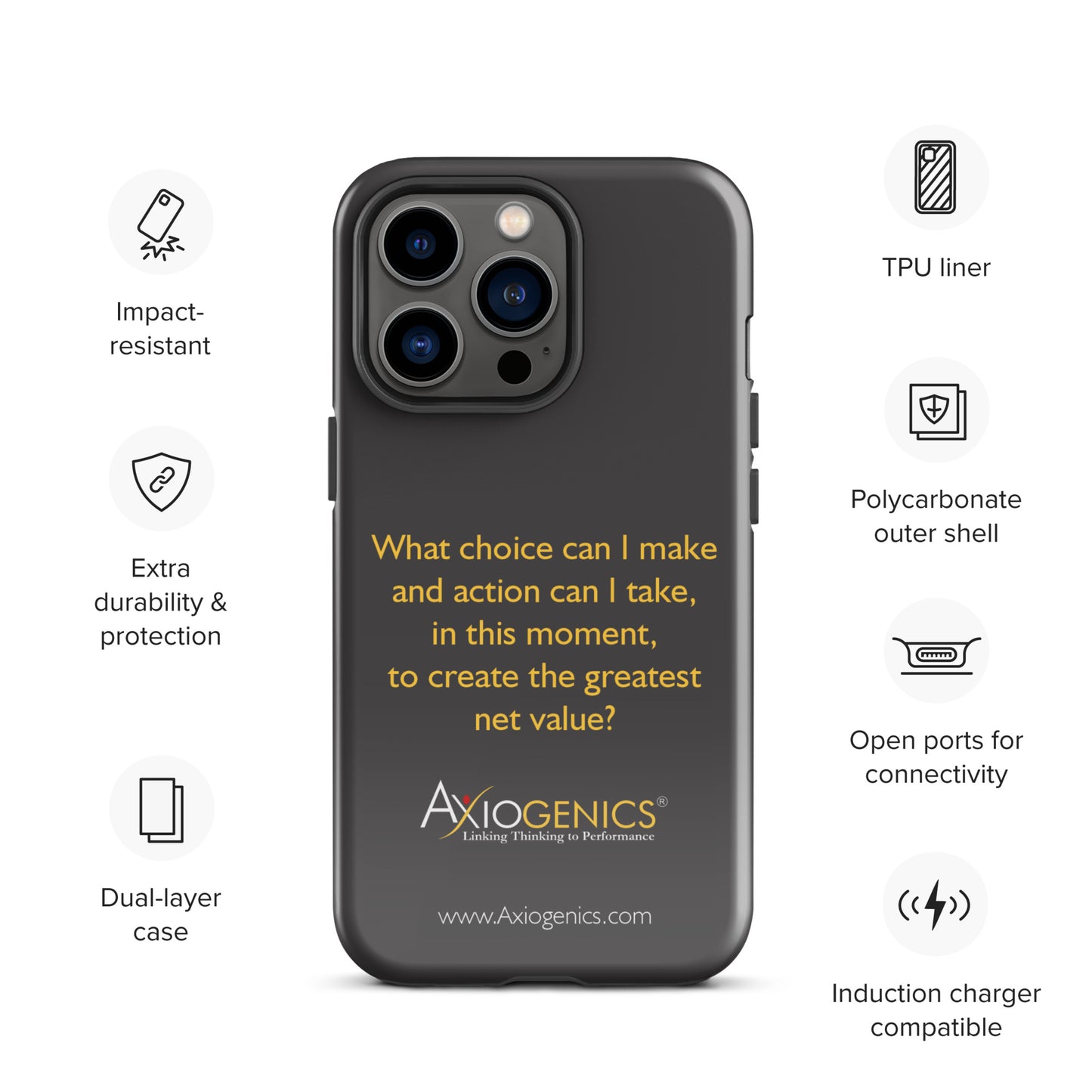 Tough Case for iPhone® w/ The Central Question