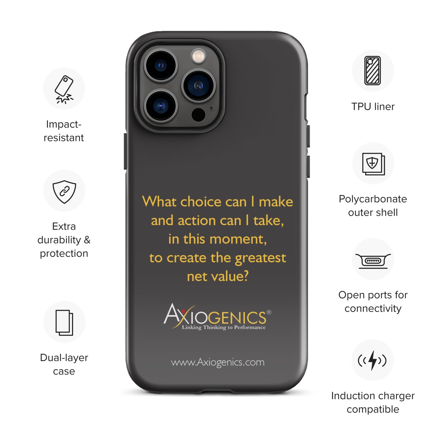 Tough Case for iPhone® w/ The Central Question