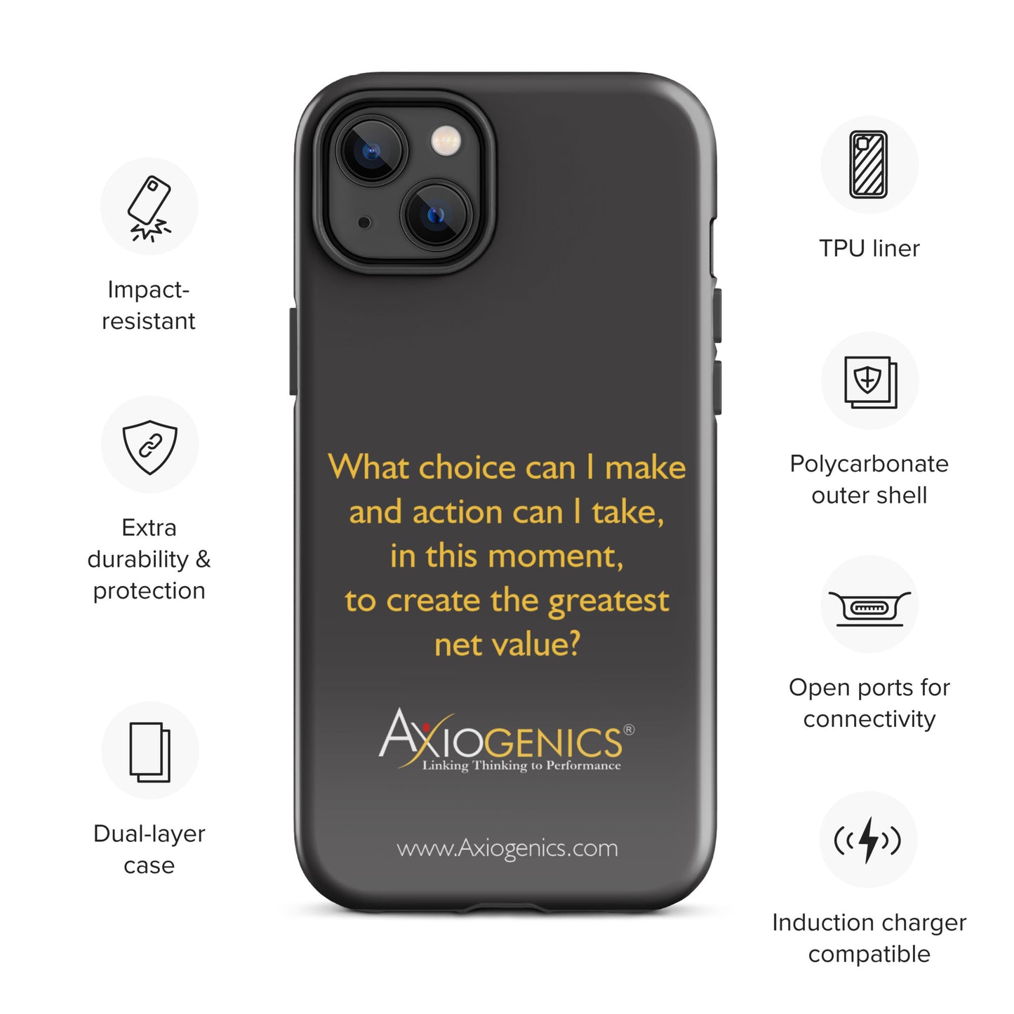 Tough Case for iPhone® w/ The Central Question