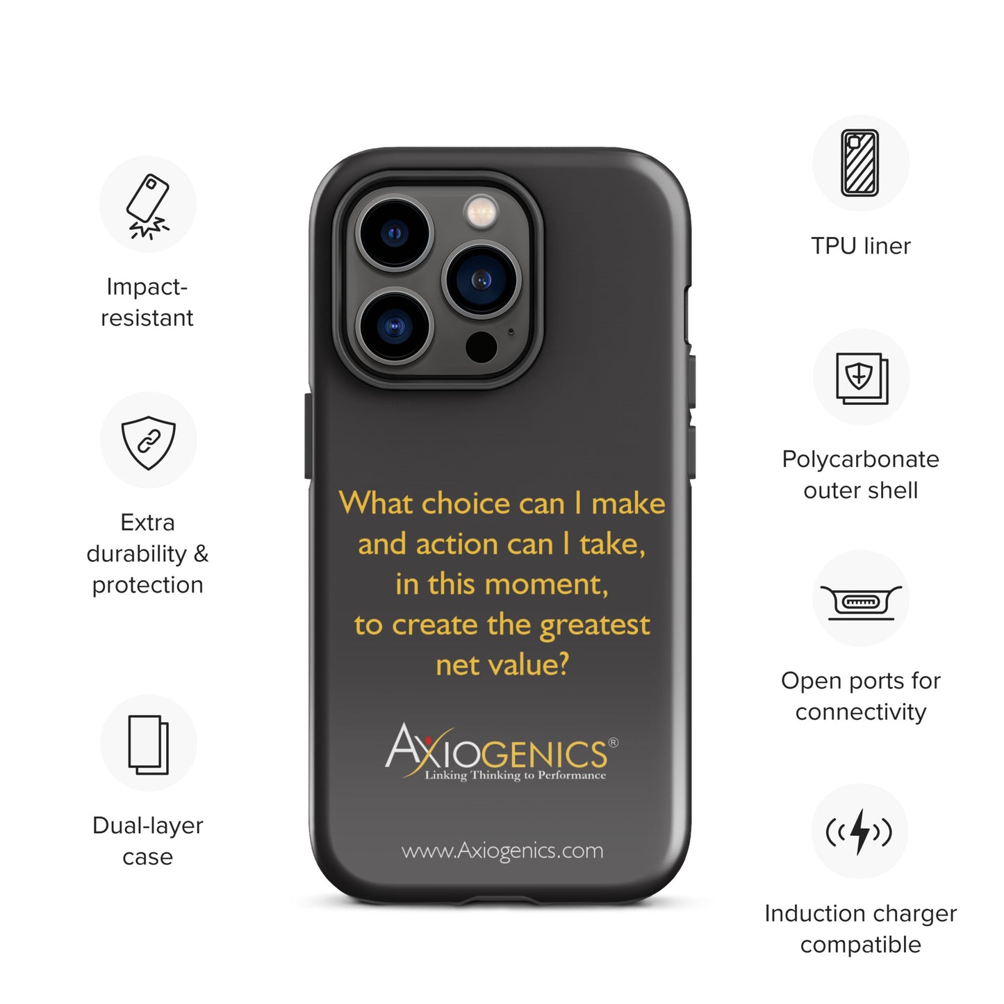 Tough Case for iPhone® w/ The Central Question