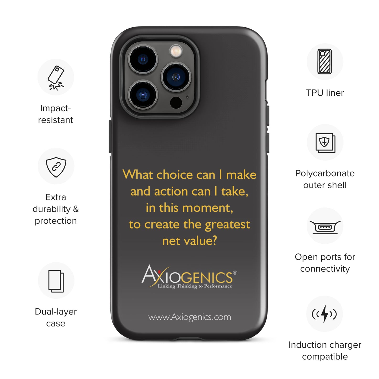 Tough Case for iPhone® w/ The Central Question