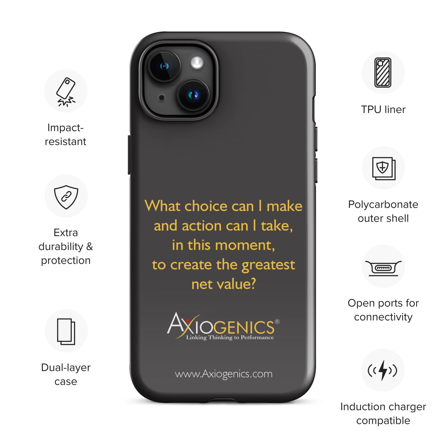 Tough Case for iPhone® w/ The Central Question