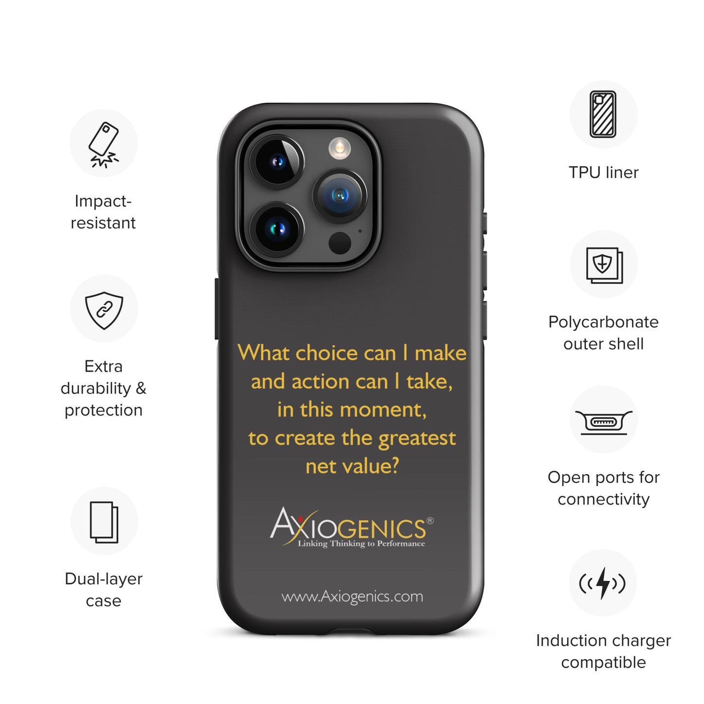 Tough Case for iPhone® w/ The Central Question