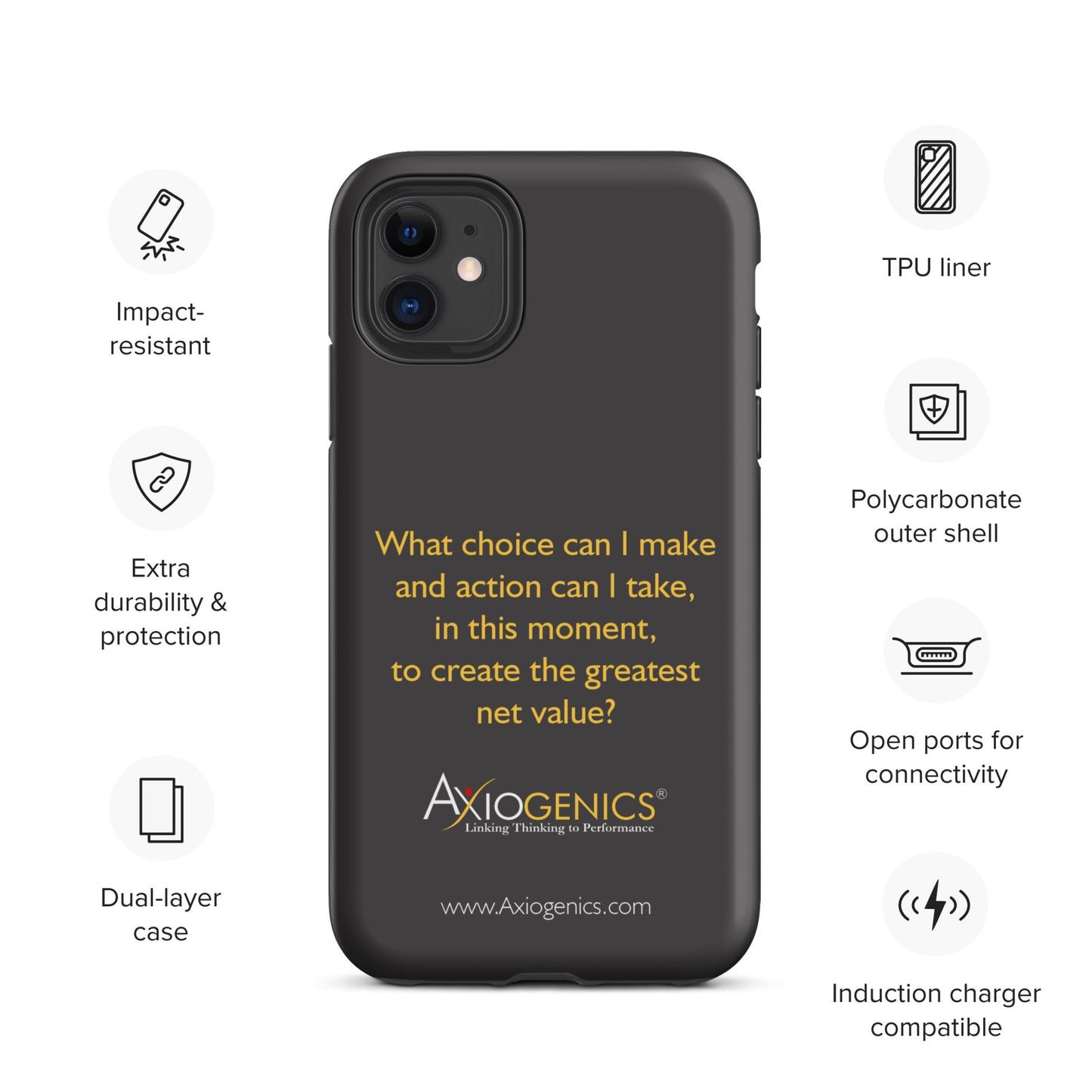 Tough Case for iPhone® w/ The Central Question