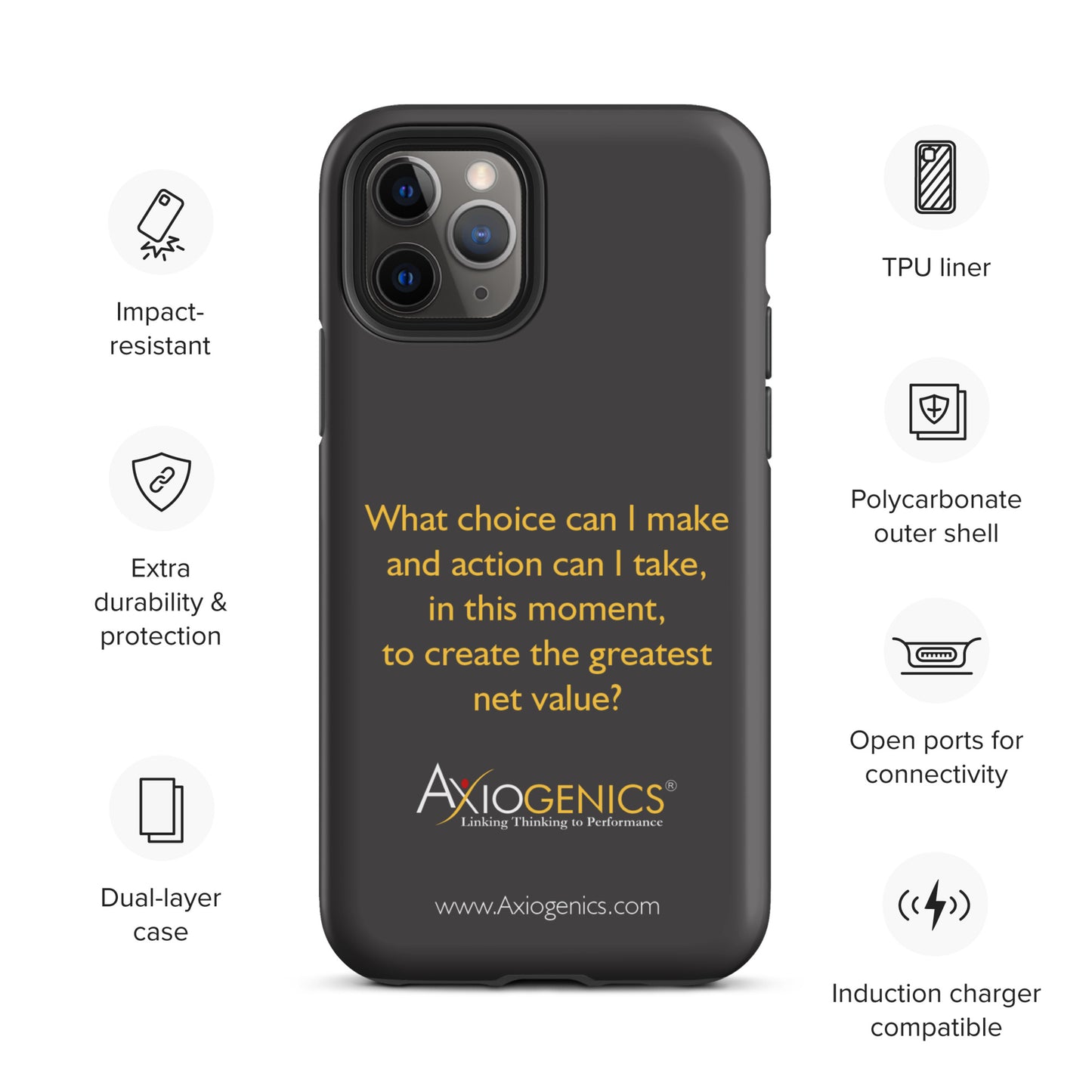 Tough Case for iPhone® w/ The Central Question