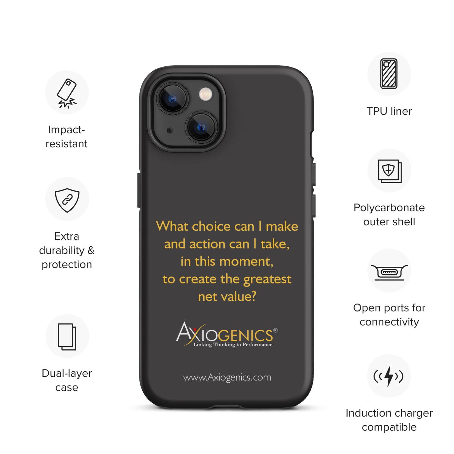 Tough Case for iPhone® w/ The Central Question