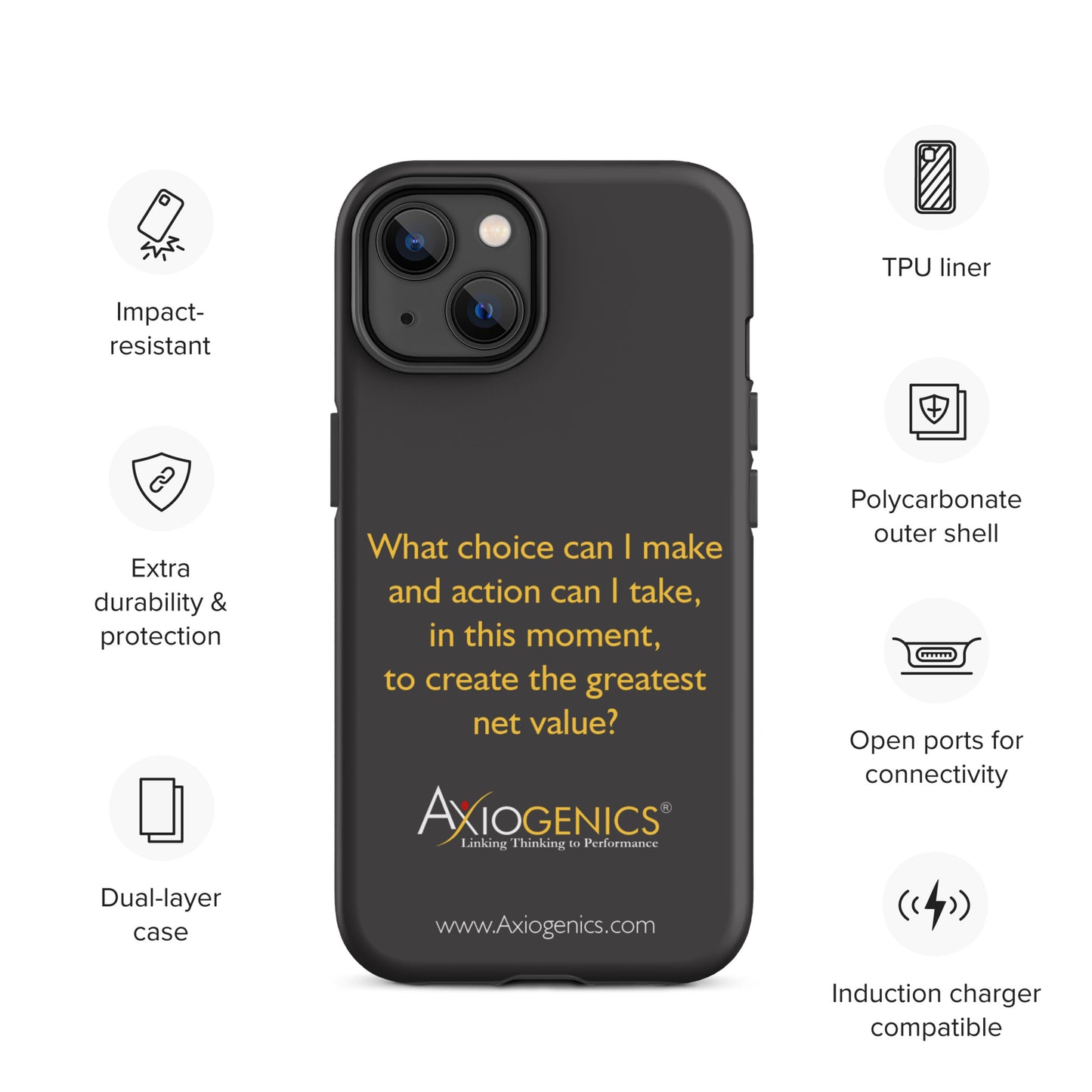 Tough Case for iPhone® w/ The Central Question