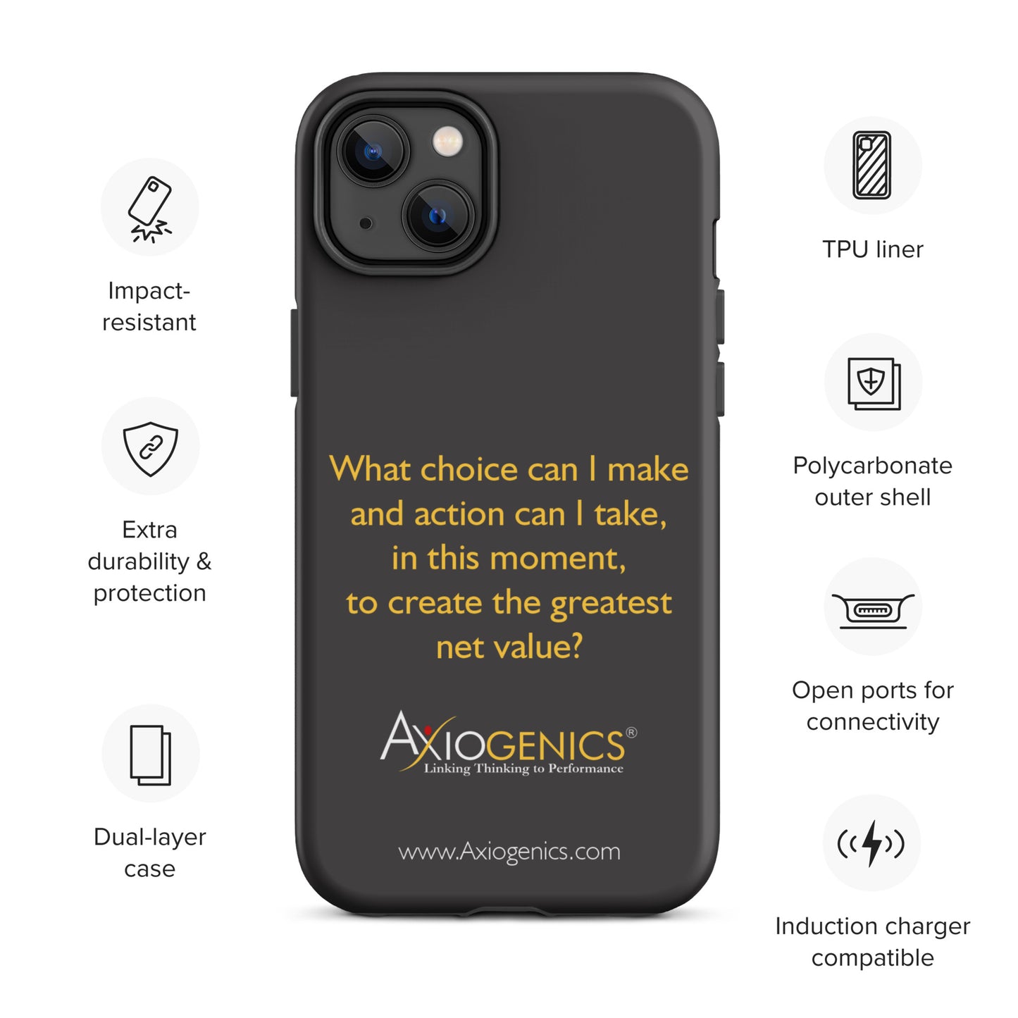 Tough Case for iPhone® w/ The Central Question