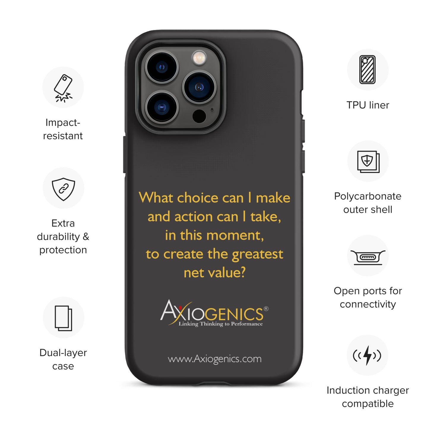 Tough Case for iPhone® w/ The Central Question