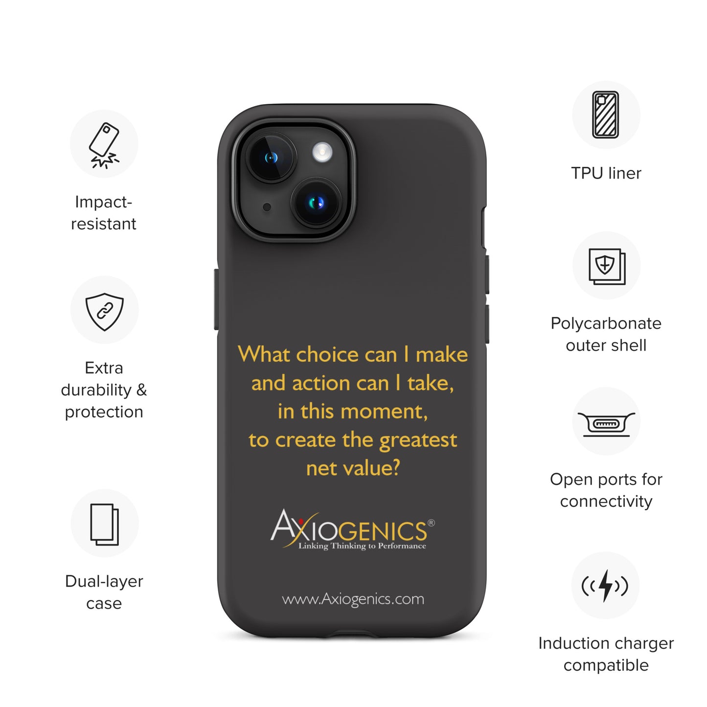 Tough Case for iPhone® w/ The Central Question