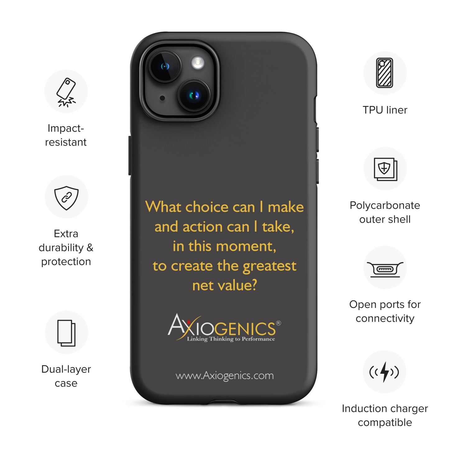 Tough Case for iPhone® w/ The Central Question