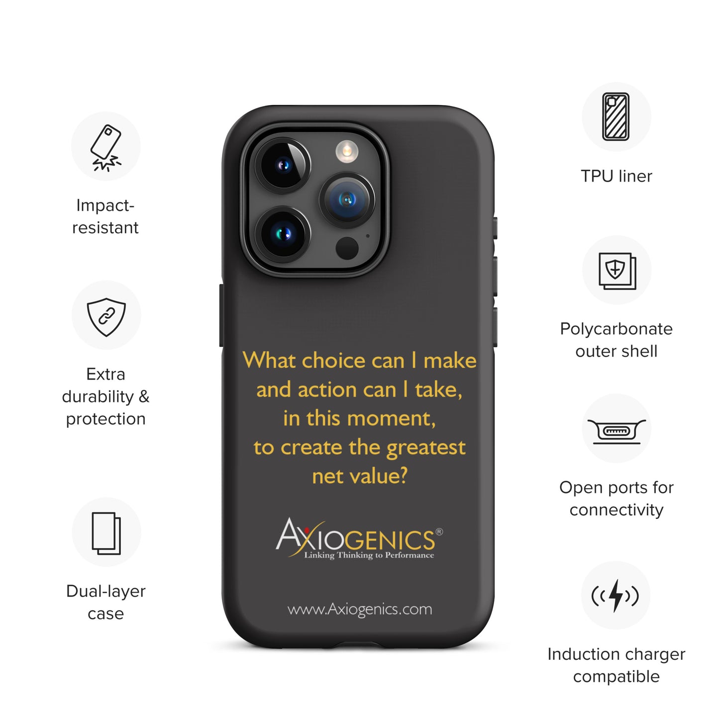 Tough Case for iPhone® w/ The Central Question