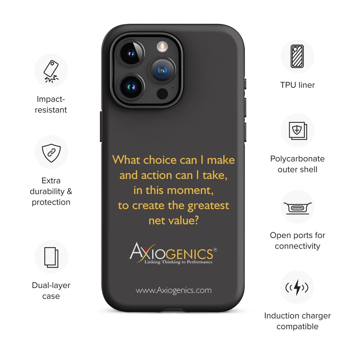 Tough Case for iPhone® w/ The Central Question