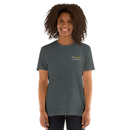 Short-Sleeve Unisex T-Shirt Logo and "Certified Partner" on Front