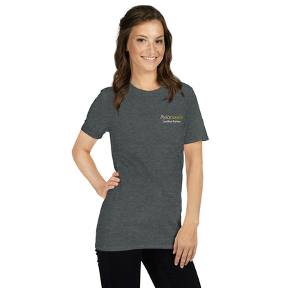 Short-Sleeve Unisex T-Shirt Logo and "Certified Partner" on Front