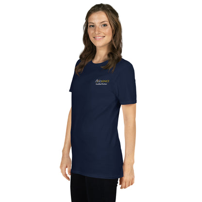 Short-Sleeve Unisex T-Shirt Logo and "Certified Partner" on Front