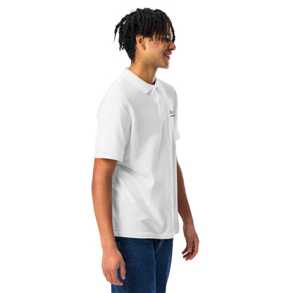 Unisex pique polo shirt w/ Axiogenics Logo and Tag line