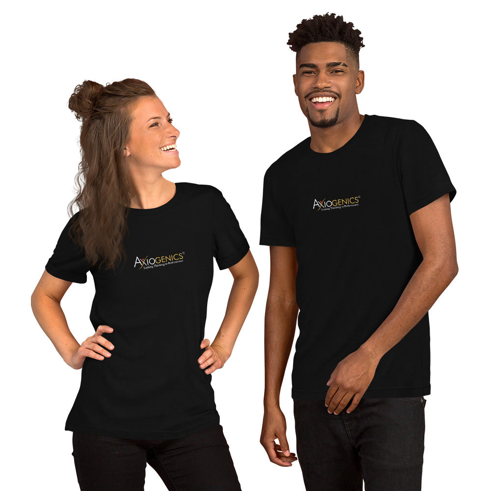 Unisex t-shirt - Large Axiogenics Logo on Front Center