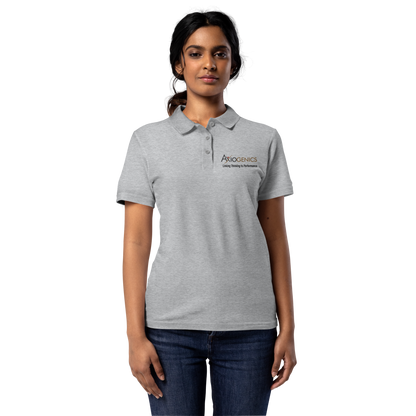 Women’s pique polo shirt (White or Grey)